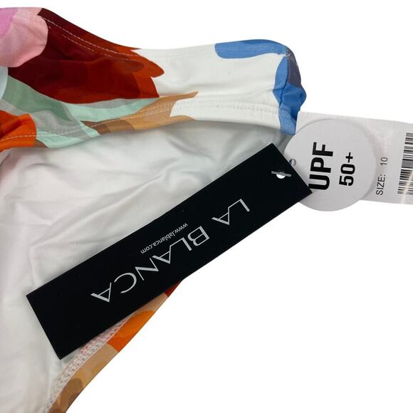 La Blanca Women's Hipster Swimsuit Bottom Floral Rhythm Size 10 NEW - Picture 6 of 9